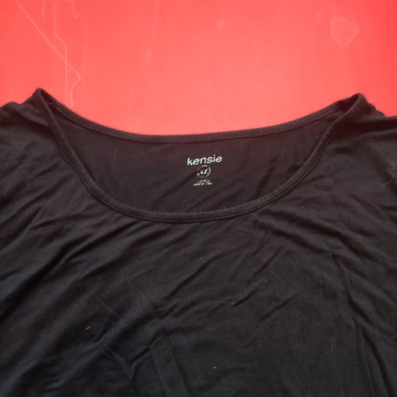 Kensie black stretchy dress women's size XL - Picture 3 of 5